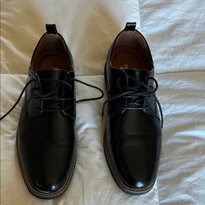 Men's Black Leather Dress Shoes